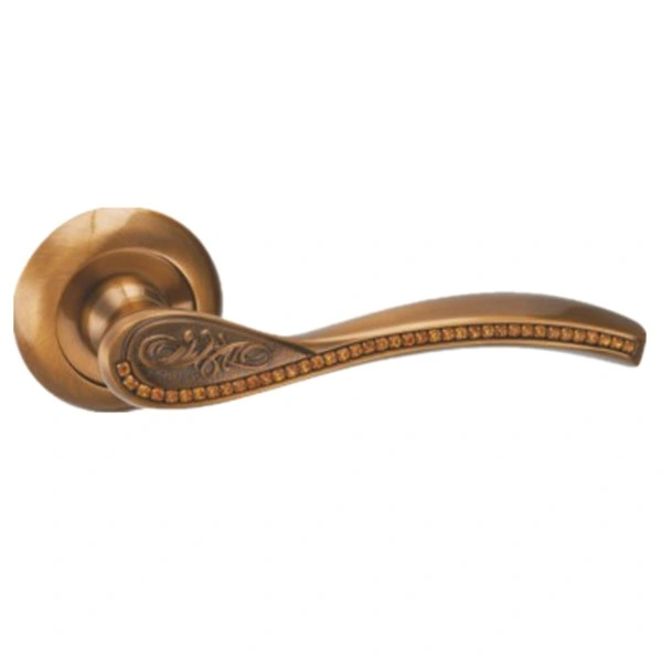 Door Lock Hardware Interior Luxury Gold Split Type Door Lever Handle