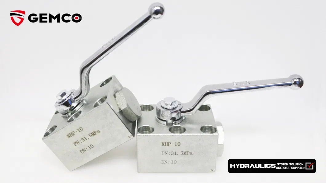 KHB Stainless Steel Handle with Locking Internal Thread BSPP BSPT NPT 2PC Ball Valve