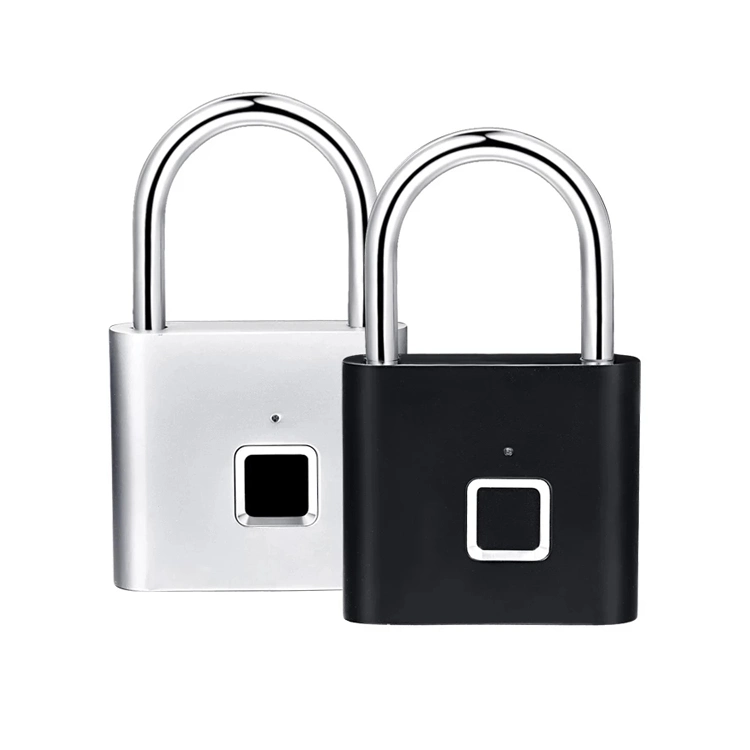 Fingerprint Padlock, Bluetooth Padlock, Padlock Outdoor Duty Secure and Weatherproof, USB Charging Smart Touch Lock