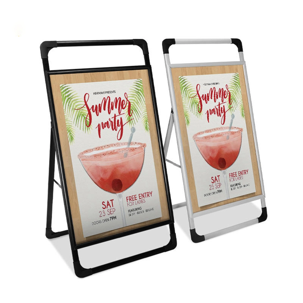 Zhenglong Aluminum a-Frame Single-Sided Handle Poster Stand Advertising Board Logo