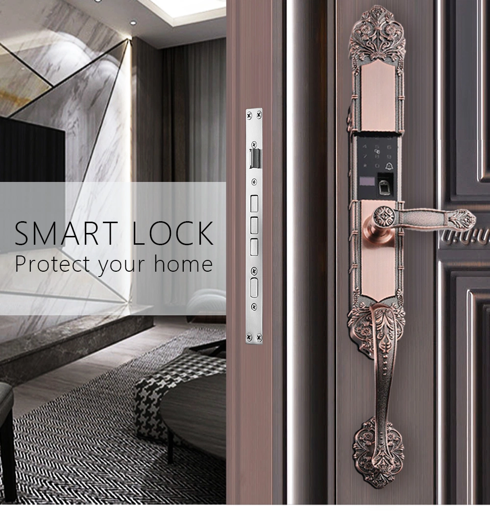 Office Apartment Interior or Wooden Door WiFi Fingerprint Smart Lock