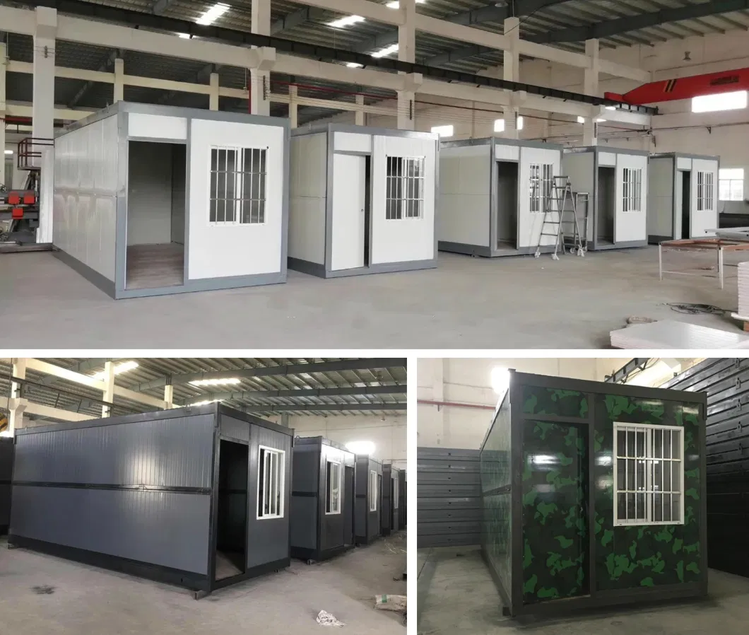 China Easy Assemble Movable Prefab Homes 3 in 1 Folding Container House/Modular House/Small House/Tiny House/Prefab House/Container House