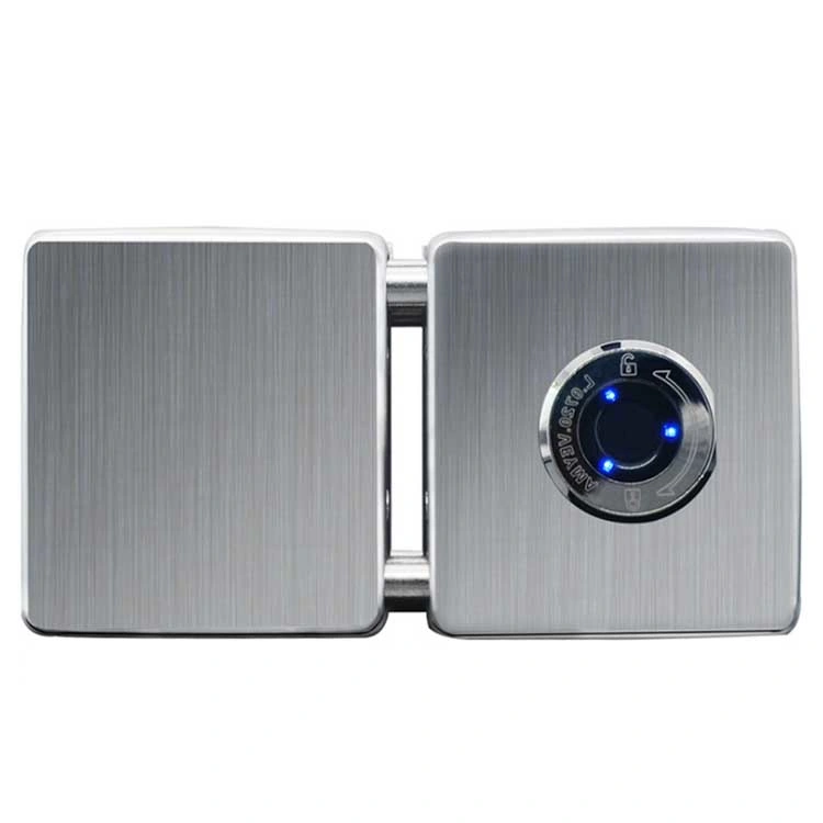 Safe Intelligent Fingerprint Biometric No Drilling Glass Door Smart Lock