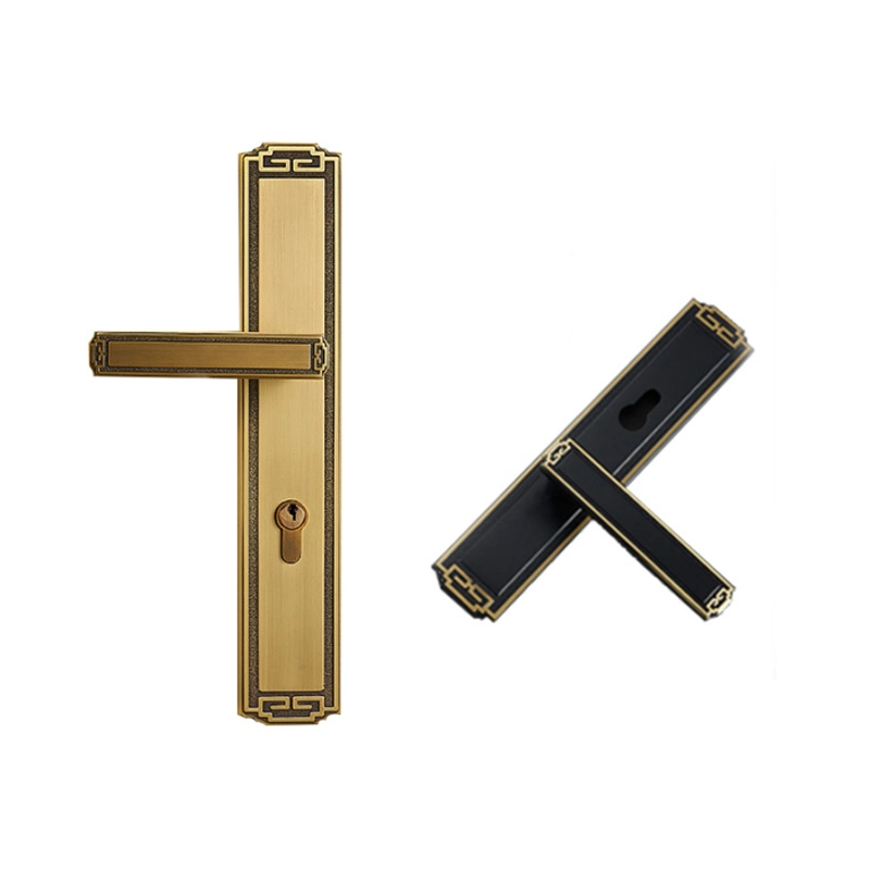 Solid Copper Door Lock Bedroom Door Solid Wood Door Handle