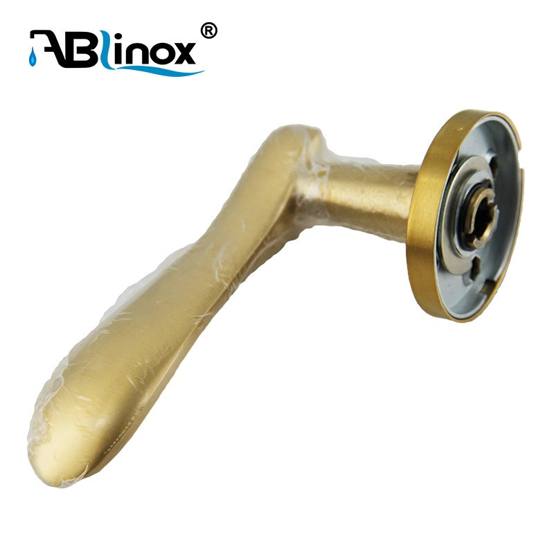 High Quality Stainless Steel Satin Gold Door Lock Plate Handle