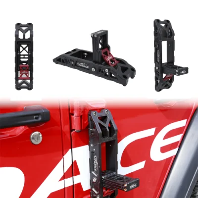 Bisagra plegable aluminio aleación de aluminio pie lado de pie de pie para Jeep Wrangler