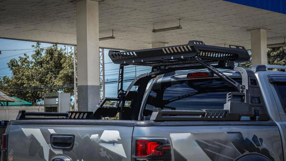 with Roof Rack Sport Roll Bar for Toyota Pickup Hilux Tundra Tacoma Accessories