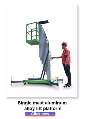 Cheap Scaffolding 8m-18m Mobile Aluminium Electric Hydraulic Lift Table Platform for Sale