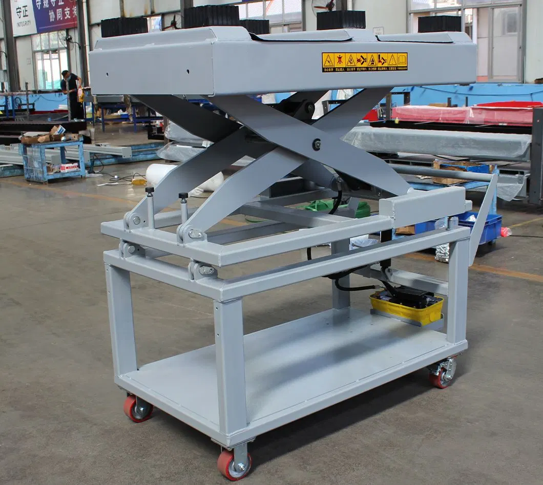 1500kg Pneumatic &amp; Electrical EV Battery Pack Lifting Platform with Max Lifting Height 1720mm