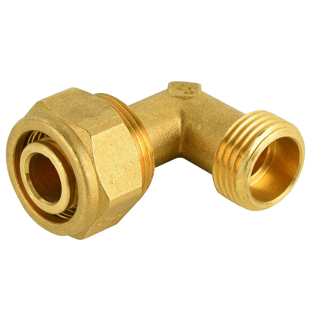 Forged 1/2&quot; Brass Tee Female Aluminium Multilayer Pipe Fittings Pex Pipe Fittings