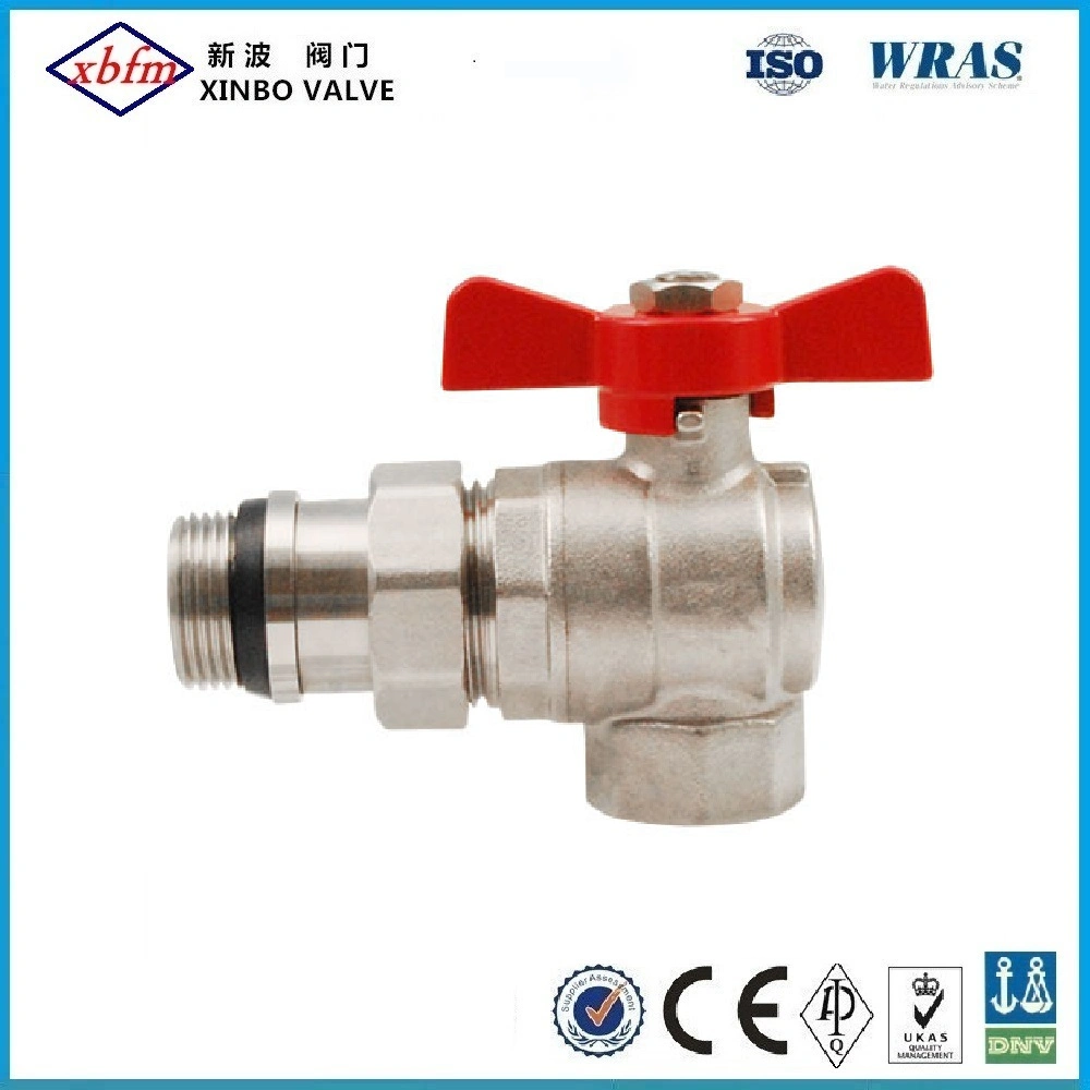 Brass Angle Ball Valve with Butterfly Handle