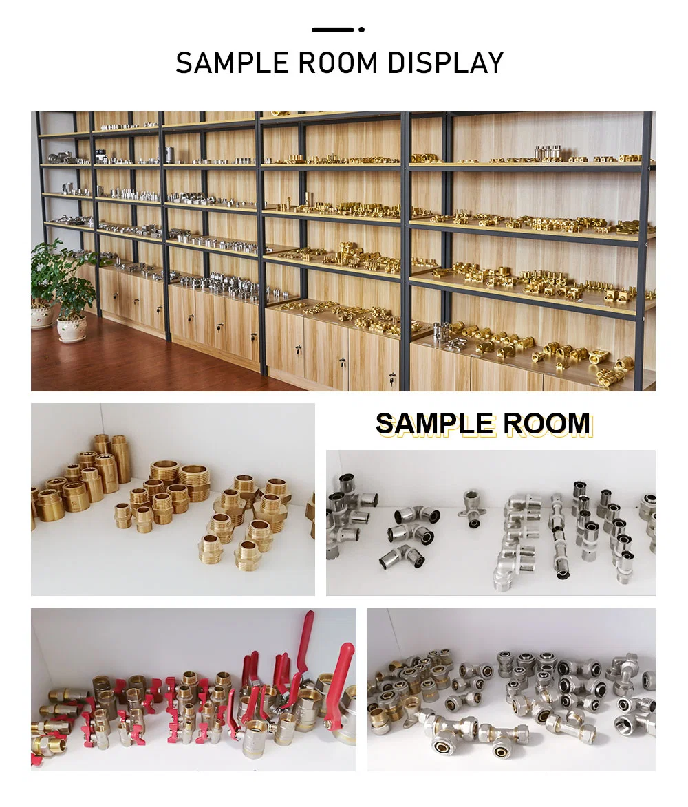 Brass Central Heating Pipe Fitting Brass Compression Tee Fittings Copper Adapter Gas Fittings Brass Fittings for Sizes 1/2 Copper Tube