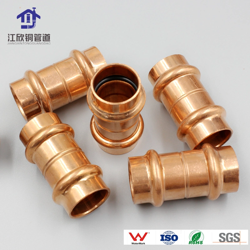 Brass Elbow Tee Coupling Press Water Gas Cold Fitting Pipe Fitting