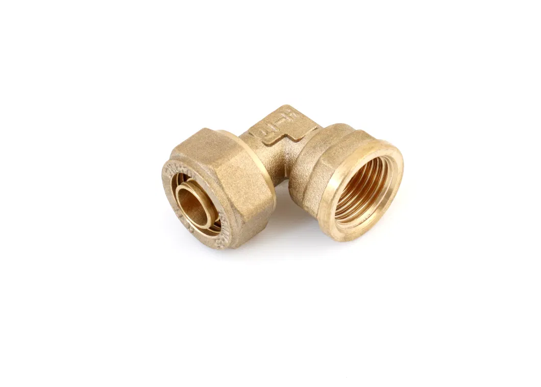 Wall Plated Female Elbow Brass Pex Fitting