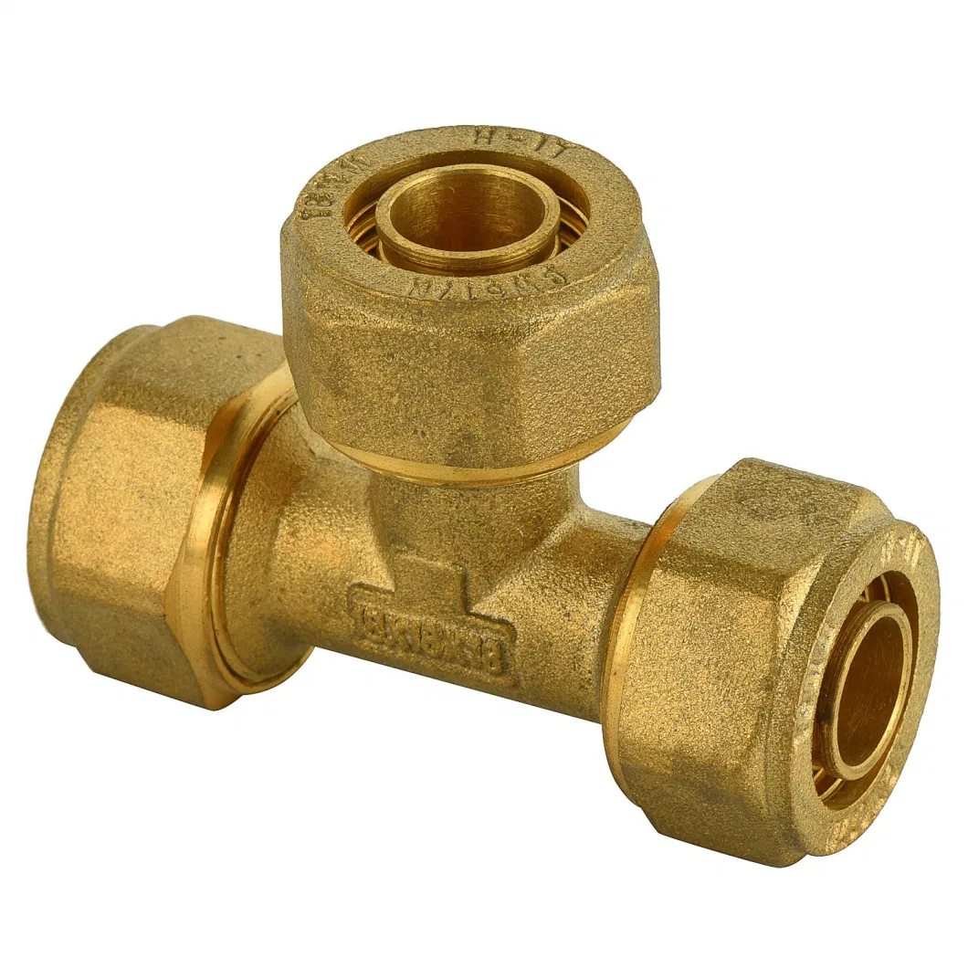 Brass Pipe Connector Compression Copper Pipe Coupling