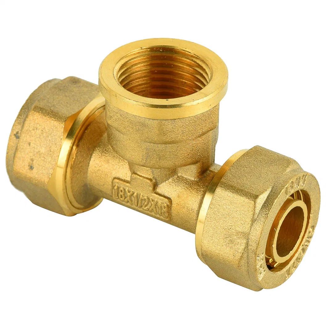 OEM Factory Direct Ninety Degrees Brass Female Coupling Pex Aluminum Pex Fitting Brass Compression Fittng