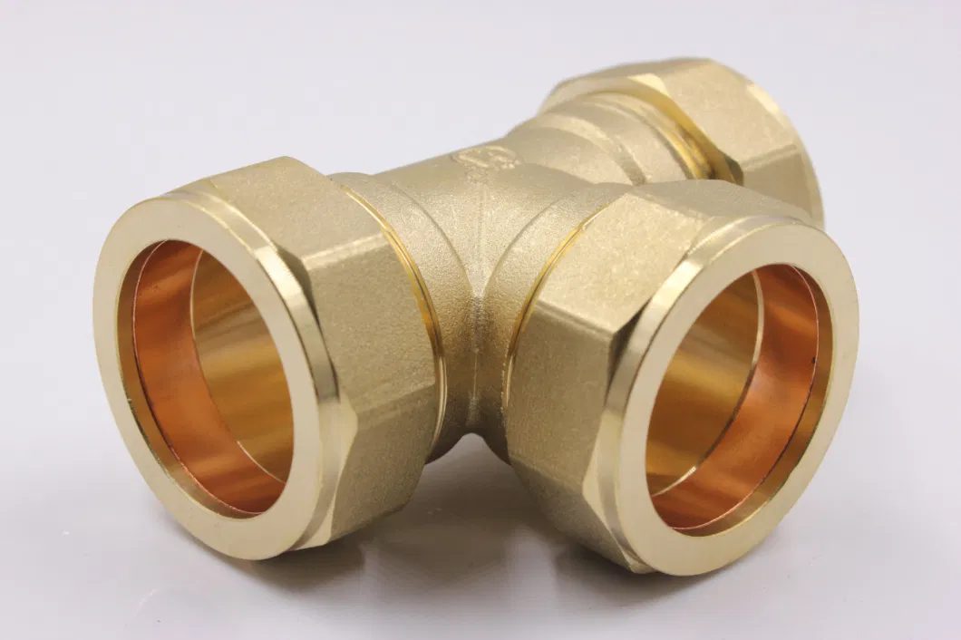 Brass Elbow Tee Coupling Press Water Gas Cold Fitting Pipe Fitting