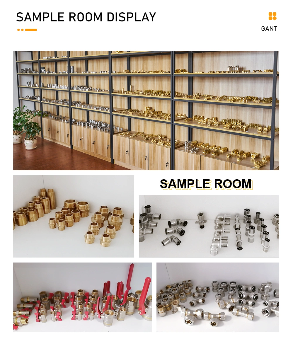 Easily Connection Pex Pipe Copper Fittings Brass Pipe Hose Tube Fitting Brass Compression Fitting for Copper Pipe