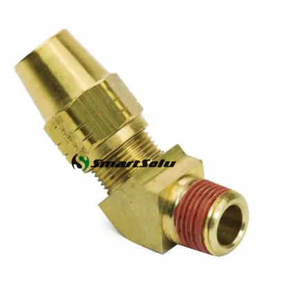 Air Brake Pneumatic Quick Coupling Air Brake Fittings 45 Male Elbow