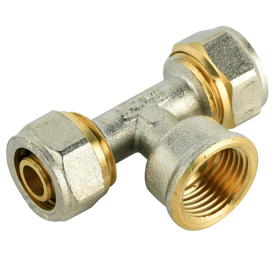 Brass Pex-Al-Pex Pipe Fittings with or Without Plating- Wallplate Elbow Female