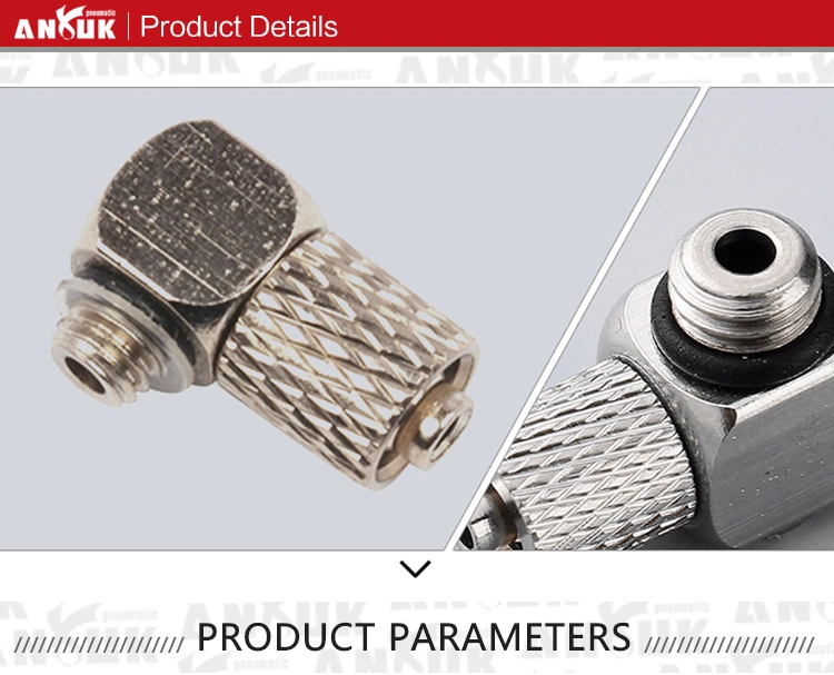 Bmhlh Hot Sales Coaxial Compression F Connectors Male Thread Metal Pneumatic Fitting