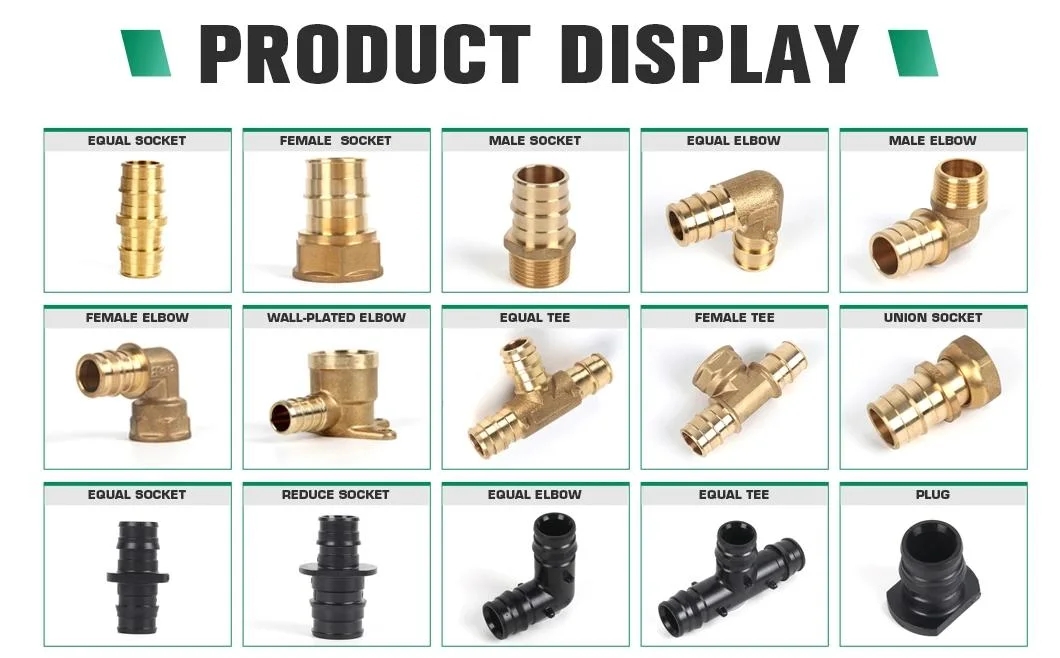 Ifan Top Quality DN15 Double Male Elbow Brass Fittings Pex Slide Fittings