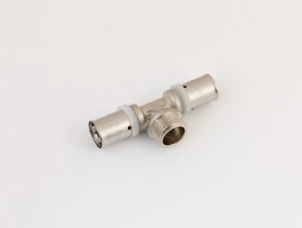 Brass Press Fitting for Pex-Al-Pex Multilayer Pipe Elbow Male