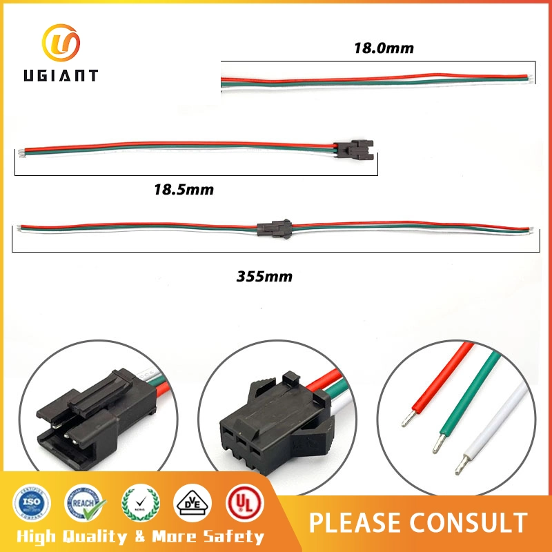 Jst Sm 3 Pin LED Light Male Female Plug Electrical Wire Crimp Terminal Connector Wiring Harness Cable Adapter