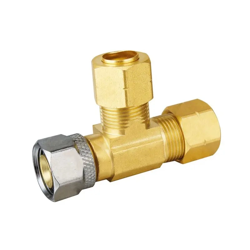 3/4&quot; Garden Hose Wye Compression Adapter with Brass Connector