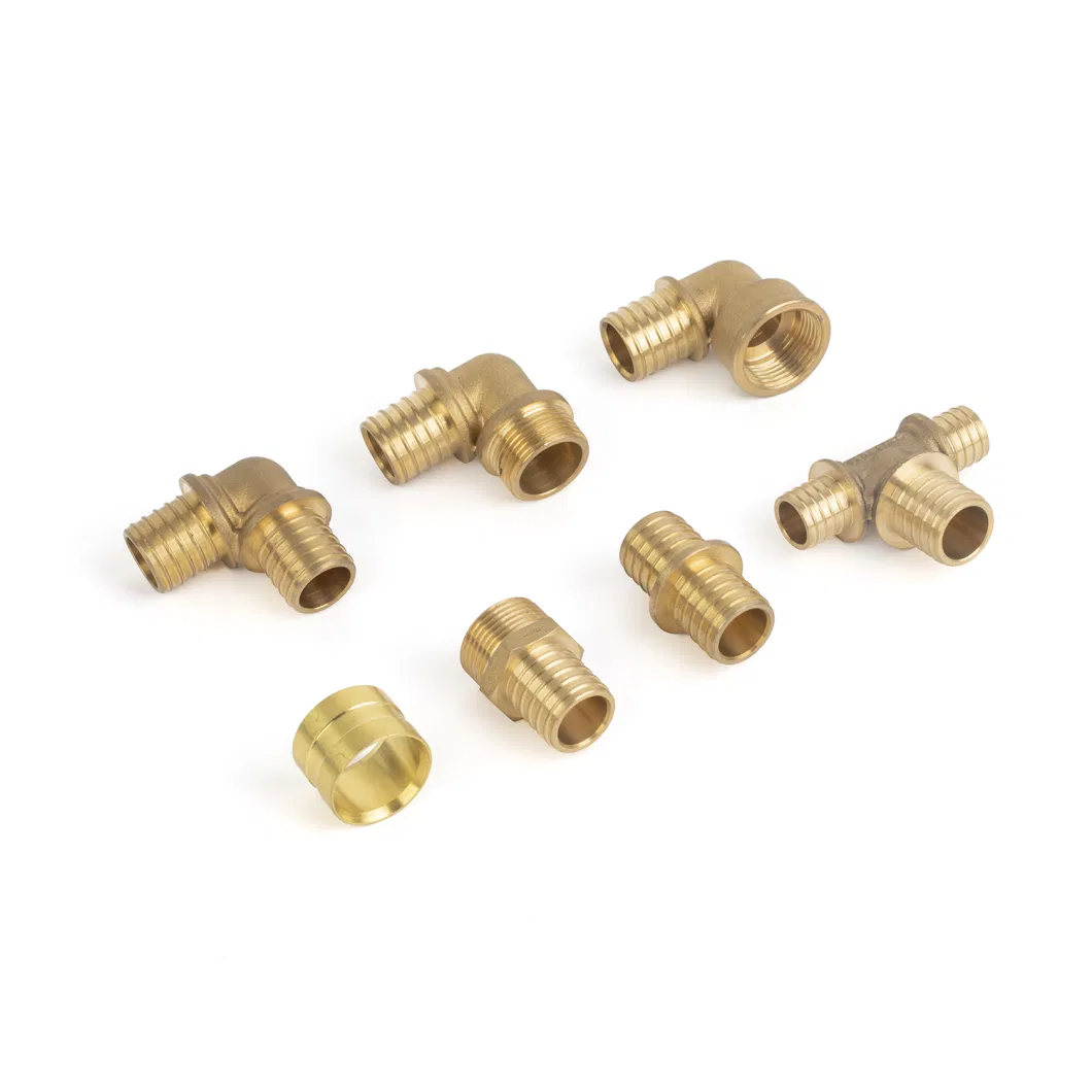 16mm Tee Brass Plumbing Fittings Pex Pipe Fittings