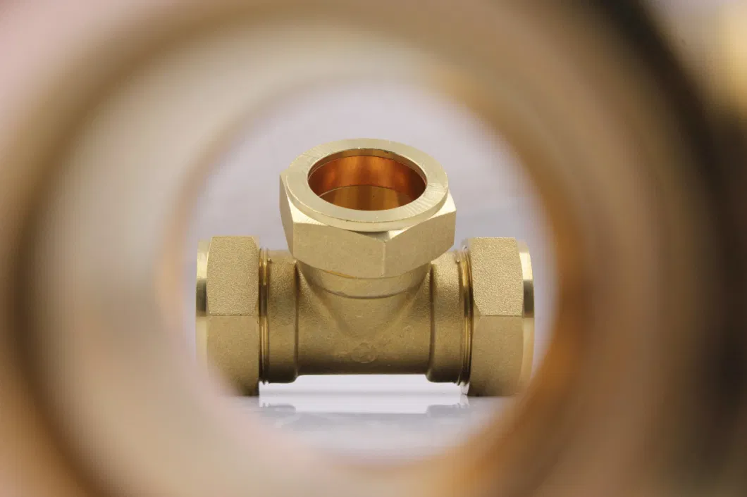 Brass Elbow Tee Coupling Press Water Gas Cold Fitting Pipe Fitting