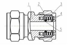 Mingshi Brass Compression Fittings for Hot and Cold Water Pipe System