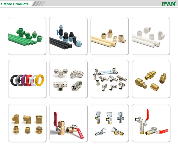 Ifan Male Pex Fitting Compression Fittings Brass Coupling for Pipe Connect