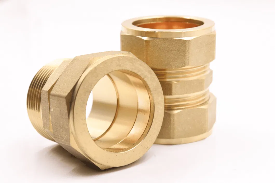 Brass Elbow Tee Coupling Press Water Gas Cold Fitting Pipe Fitting