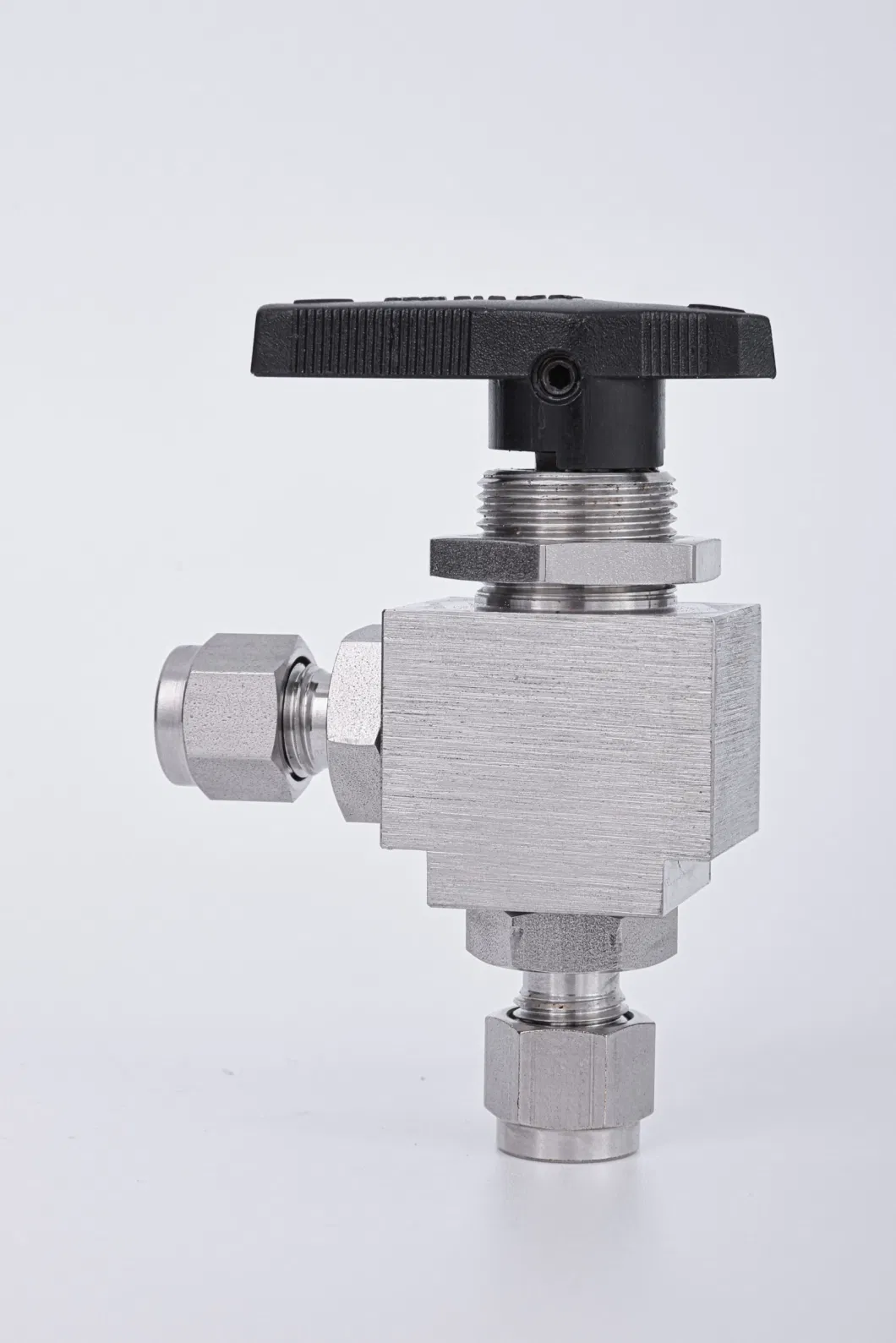 Stainless Steel Double Ferrule Angle Ball Valve High Pressure 6000 Psig SS316 90 Degree Compression Ball Valve