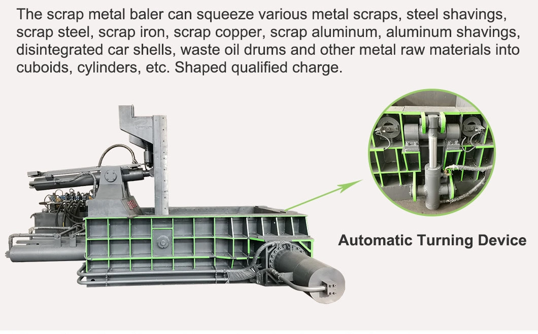 High Quality Scrap Steel Copper Hydraulic Baling Press machine