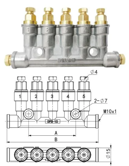 Iglan Electric Lubrication Pump Fitting Oil Distributor Used for Lathe Machine