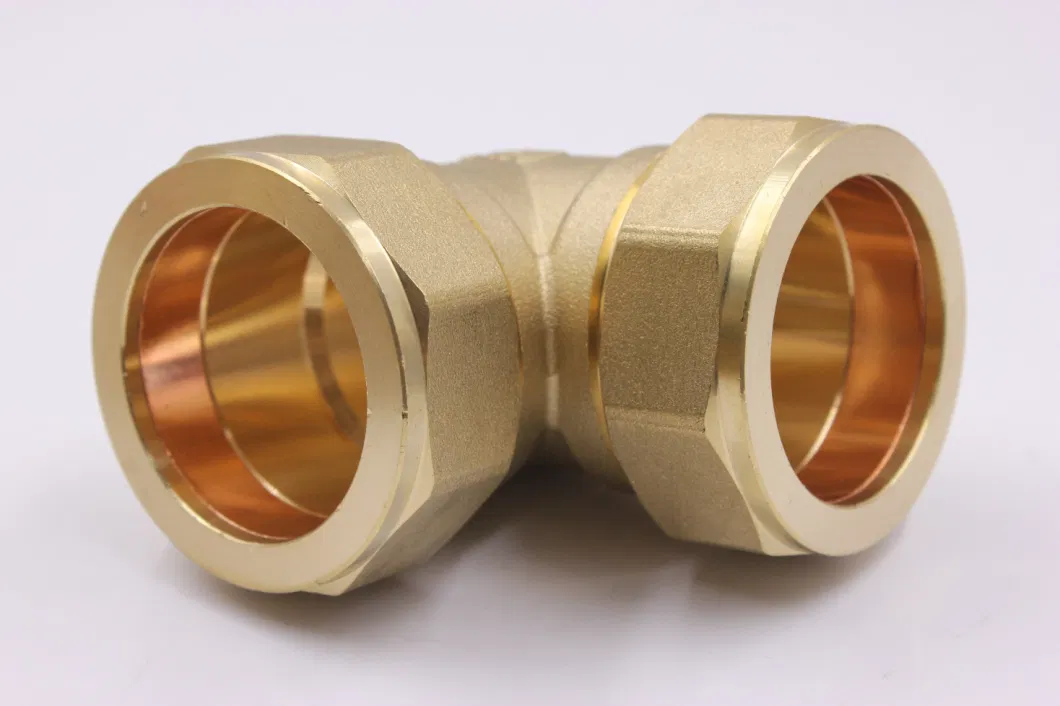 Brass Elbow Tee Coupling Press Water Gas Cold Fitting Pipe Fitting