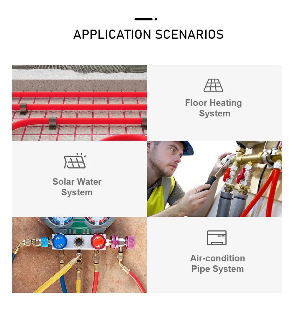 Tee Pex Press Pipe Fittings for Pex-Al-Pex Pipe Underfloor Heating System