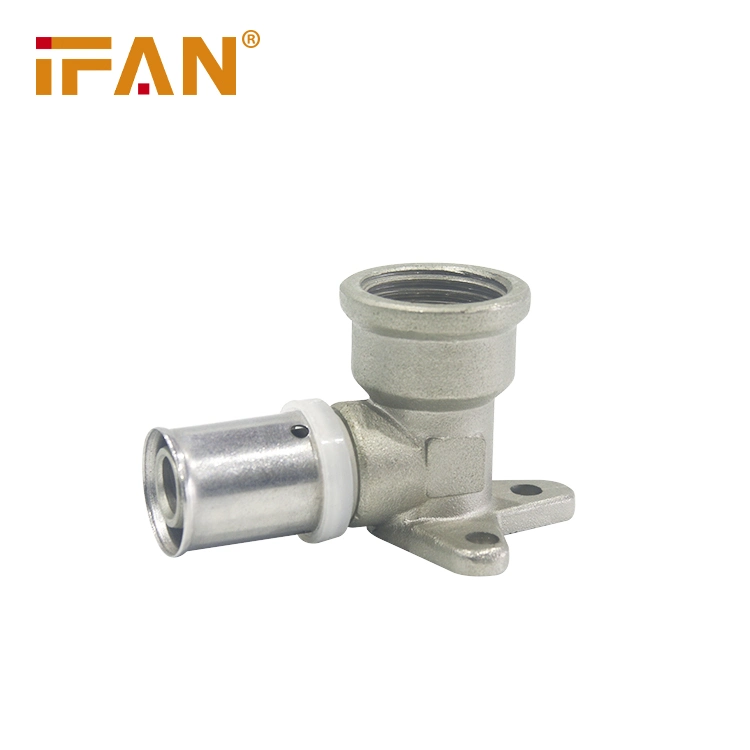 IFAN Customized 16-32mm Hot Sale Pex Brass Elbow Pipe Connecting Press Fittings