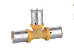 Compression Fittings Pex Crimp-on Fittings Tee for Water &amp; Gas