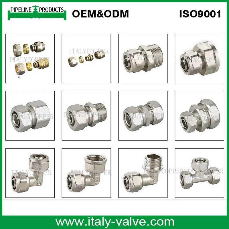 Brass Forged Male Female Thread Reduce Compression Coupling Stright Union