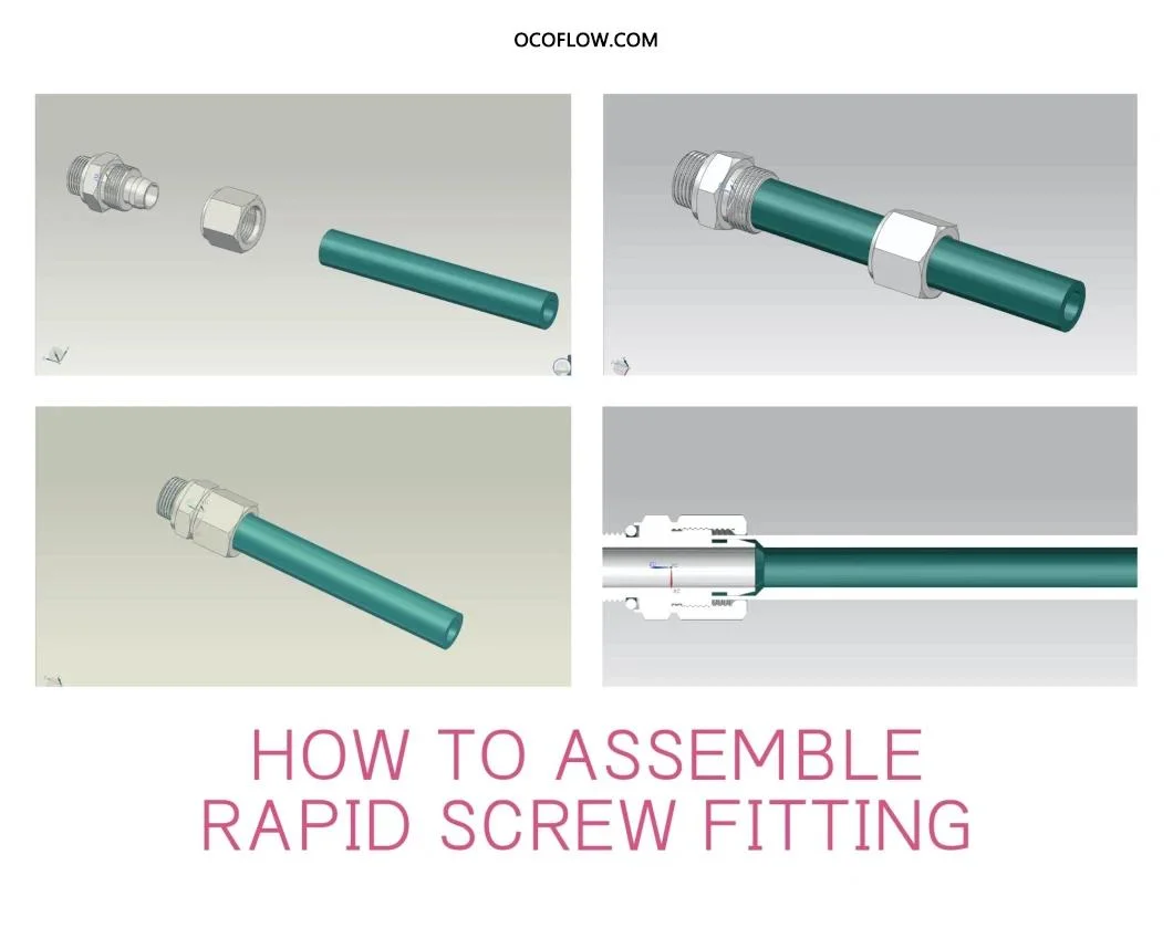 SS316 Rapid Twist Couplers AISI 316 Screw Fittings