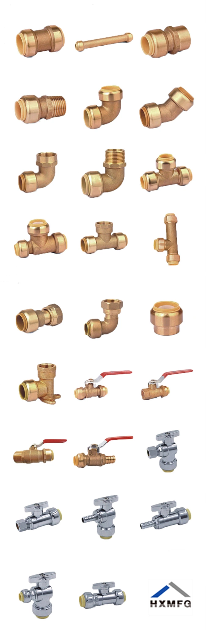 Brass Male Female Pushfit Connector for America Market