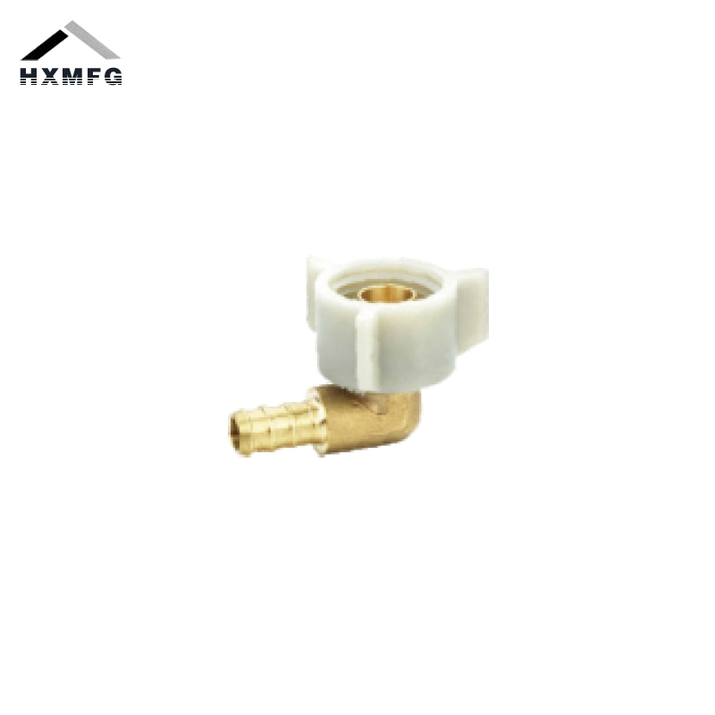 Plastic Swivel Elbow Nut 90 Degree Brass Pex Fitting