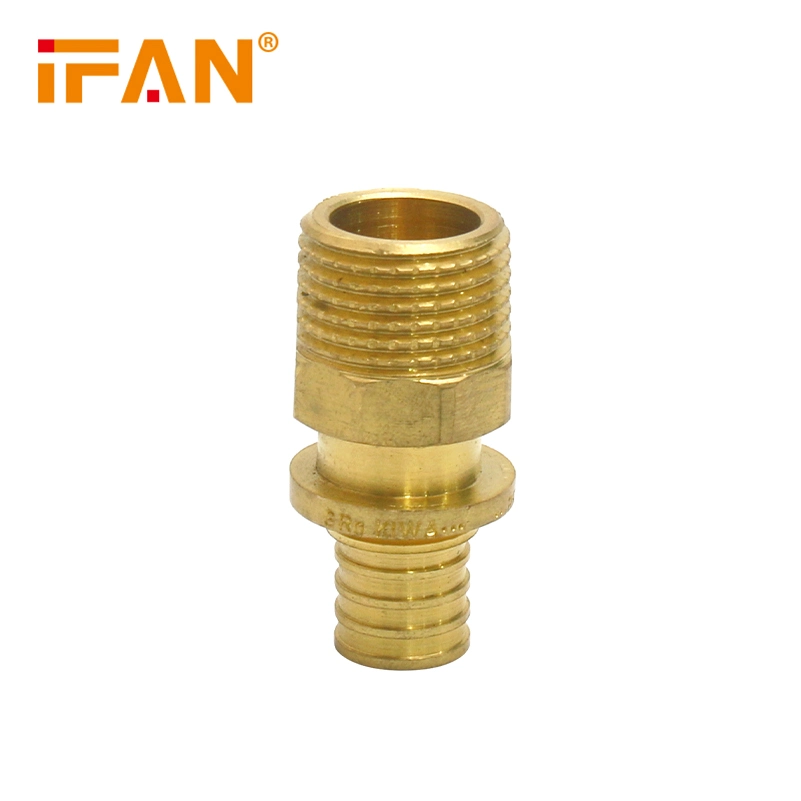 IFAN High Quality 90 Degree Equal Thread Brass PEX Compression Elbow Fittings