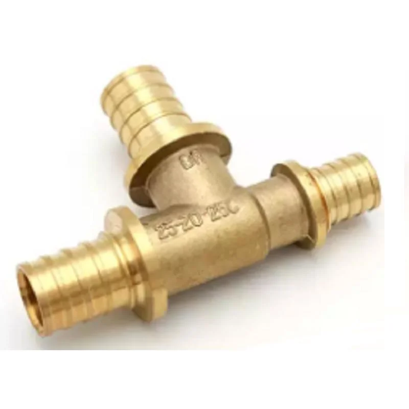 16mm Tee Brass Plumbing Fittings Pex Pipe Fittings