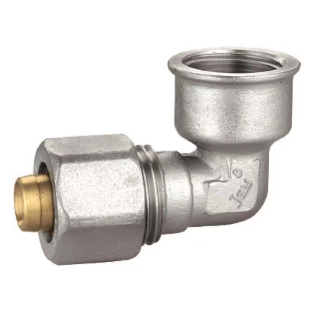 Brass Press Fitting Female Straight Union U Profile Pipe Fitting with Control Flow Water