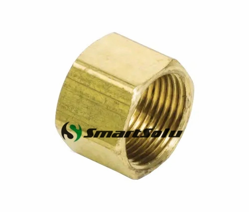 SAE Standard Brass Compression Tube Nut Brass Compression Fitting Pneumatic