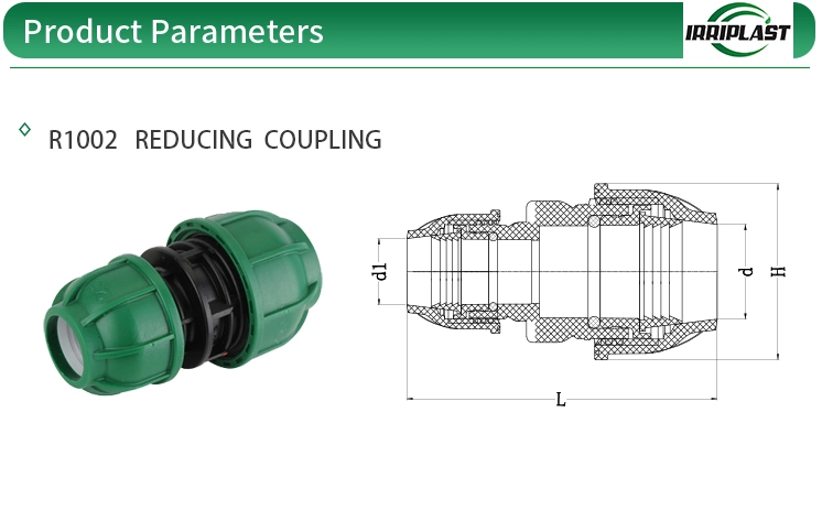 Irriplast Cheap Pn10 HDPE PP Compression Fitting Push Fit Pipe Fittings